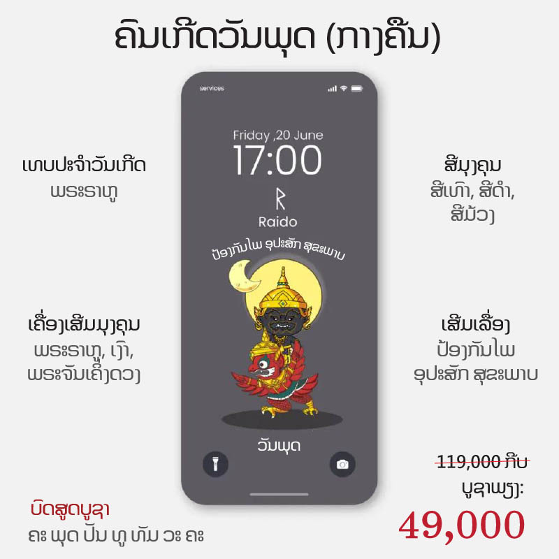 ຮູບເທວະດາ (ຄົນເກີດວັນພຸດ-ກາງຄືນ)